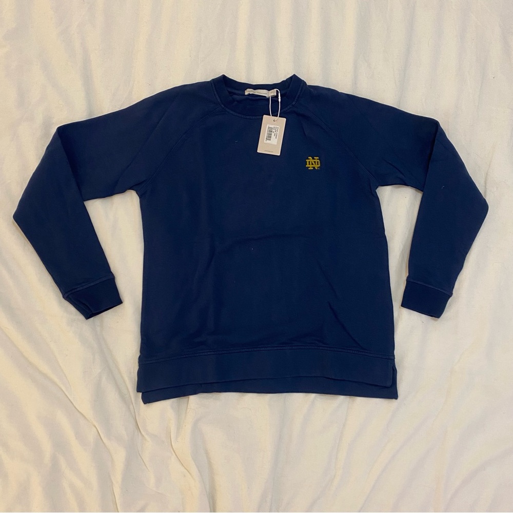 Notre Dame Sweatshirt with embroidered interlocking ND